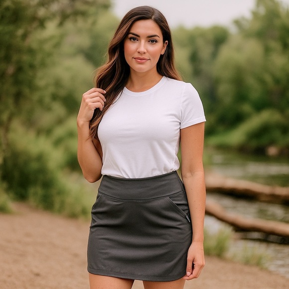 Patagonia Dresses & Skirts - Patagonia Tech Skort XS Gray | Athletic Hiking Travel Skirt